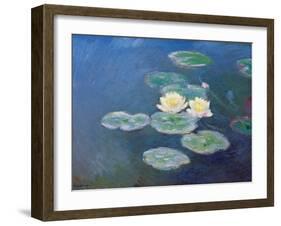 Nympheas: Sun Effects-Claude Monet-Framed Giclee Print