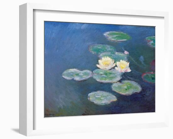 Nympheas: Sun Effects-Claude Monet-Framed Giclee Print