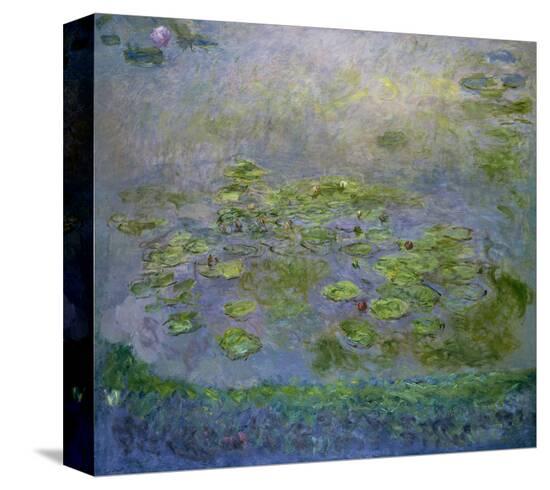 Nymphéas (Waterlilies), c. 1914-17-Claude Monet-Stretched Canvas