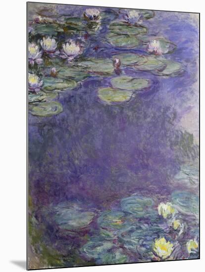 Nymphéas-Claude Monet-Mounted Giclee Print