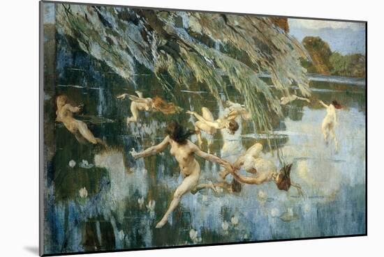 Nymphs, 1911-Ettore Tito-Mounted Giclee Print