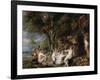 Nymphs and Satyrs, C. 1615-Peter Paul Rubens-Framed Giclee Print