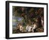 Nymphs and Satyrs, C. 1615-Peter Paul Rubens-Framed Giclee Print