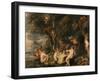 Nymphs and Satyrs-Peter Paul Rubens-Framed Giclee Print