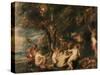 Nymphs and Satyrs-Peter Paul Rubens-Stretched Canvas