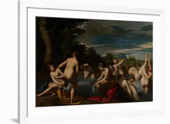 Nymphs at the Bath, C.1600-Ippolito Scarsella-Framed Giclee Print