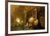 Nymphs Bathing by Classical Ruins-Abraham Van Cuylenborch-Framed Giclee Print