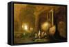 Nymphs Bathing by Classical Ruins-Abraham Van Cuylenborch-Framed Stretched Canvas