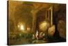 Nymphs Bathing by Classical Ruins-Abraham Van Cuylenborch-Stretched Canvas