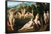 Nymphs Bathing, Ca 1528-Jacopo Palma Il Vecchio the Elder-Framed Stretched Canvas