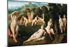 Nymphs Bathing, Ca 1528-Jacopo Palma Il Vecchio the Elder-Mounted Giclee Print