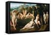 Nymphs Bathing, Ca 1528-Jacopo Palma Il Vecchio the Elder-Framed Stretched Canvas