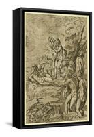 Nymphs Bathing-null-Framed Stretched Canvas