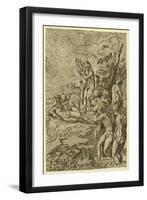 Nymphs Bathing-null-Framed Giclee Print