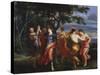 Nymphs Dancing around a Tree-Erasmus Quellinus-Stretched Canvas