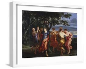 Nymphs Dancing around a Tree-Erasmus Quellinus-Framed Giclee Print