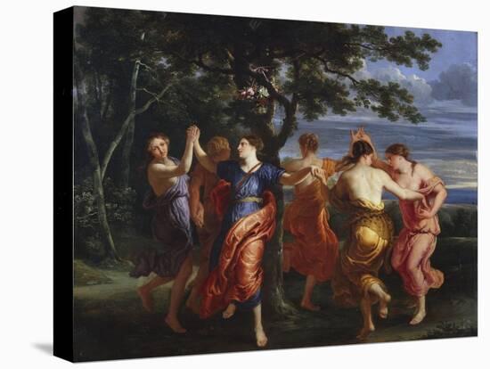 Nymphs Dancing around a Tree-Erasmus Quellinus-Stretched Canvas