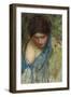 Nymphs Finding the Head of Orpheus: a Sketch of the Nymph at the Left-John William Waterhouse-Framed Premium Giclee Print