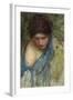 Nymphs Finding the Head of Orpheus: a Sketch of the Nymph at the Left-John William Waterhouse-Framed Giclee Print