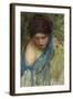 Nymphs Finding the Head of Orpheus: a Sketch of the Nymph at the Left-John William Waterhouse-Framed Giclee Print