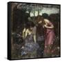 Nymphs Finding the Head of Orpheus-John William Waterhouse-Framed Stretched Canvas