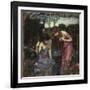 Nymphs Finding the Head of Orpheus-John William Waterhouse-Framed Giclee Print