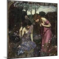 Nymphs Finding the Head of Orpheus-John William Waterhouse-Mounted Giclee Print