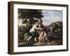 Nymphs Gathering Flowers in a Landscape-Gerard Hoet-Framed Giclee Print