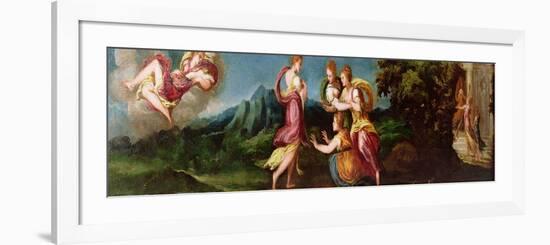 Nymphs in a Landscape-Andrea Schiavone-Framed Premium Giclee Print