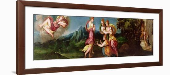 Nymphs in a Landscape-Andrea Schiavone-Framed Premium Giclee Print