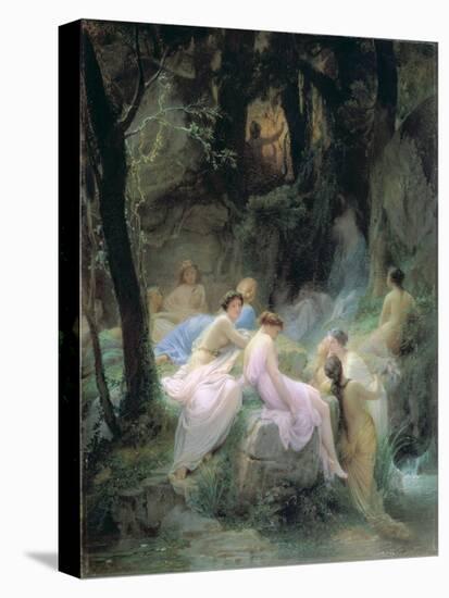 Nymphs Listening to the Songs of Orpheus, 1853-Charles Francois Jalabert-Stretched Canvas