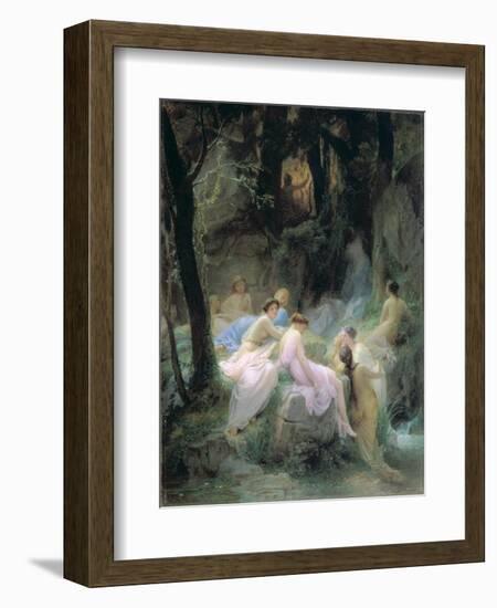 Nymphs Listening to the Songs of Orpheus, 1853-Charles Francois Jalabert-Framed Giclee Print