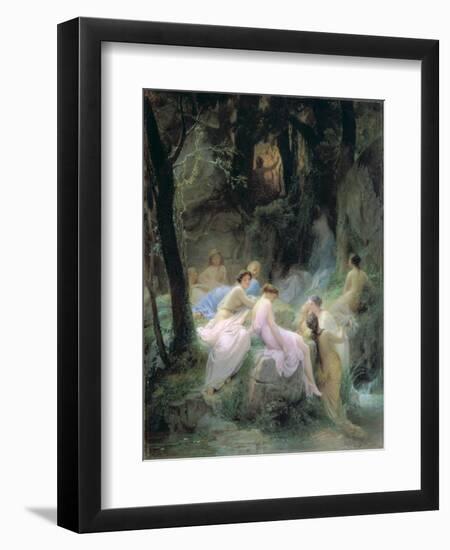 Nymphs Listening to the Songs of Orpheus, 1853-Charles Francois Jalabert-Framed Giclee Print