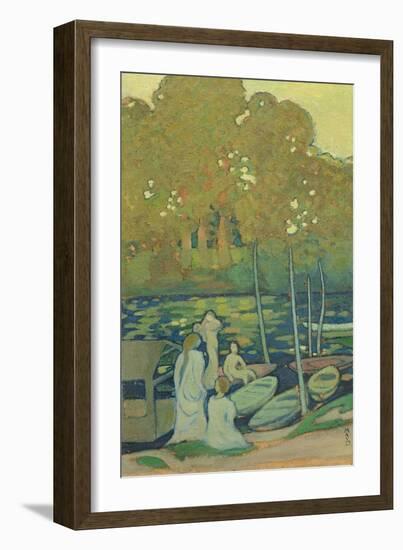 Nymphs, or The Seine at Port-Marly, C. 1890-Maurice Denis-Framed Giclee Print