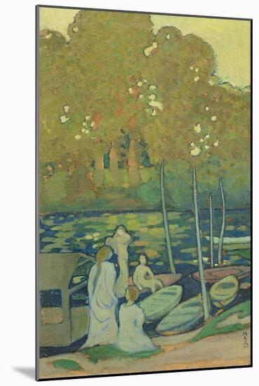 Nymphs, or The Seine at Port-Marly, C. 1890-Maurice Denis-Mounted Giclee Print
