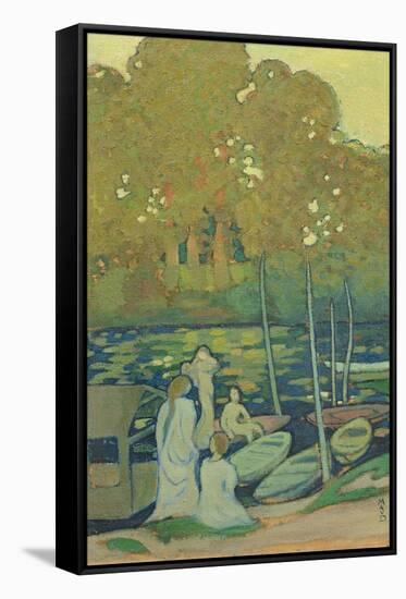 Nymphs, or The Seine at Port-Marly, C. 1890-Maurice Denis-Framed Stretched Canvas