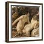 Nymphs with a Sea Monster (Oil on Paper)-William Etty-Framed Giclee Print