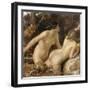 Nymphs with a Sea Monster (Oil on Paper)-William Etty-Framed Giclee Print