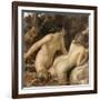 Nymphs with a Sea Monster (Oil on Paper)-William Etty-Framed Giclee Print