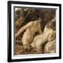 Nymphs with a Sea Monster (Oil on Paper)-William Etty-Framed Giclee Print