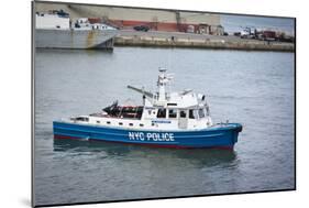 NYPD New York Police Boat Photo Poster-null-Mounted Poster