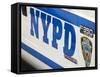 Nypd Police Car, Manhattan, New York City, New York, USA-Amanda Hall-Framed Stretched Canvas