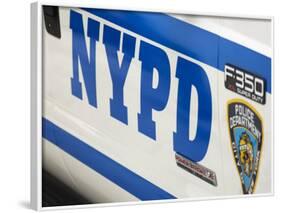 Nypd Police Car, Manhattan, New York City, New York, USA-Amanda Hall-Framed Photographic Print