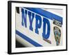 Nypd Police Car, Manhattan, New York City, New York, USA-Amanda Hall-Framed Photographic Print