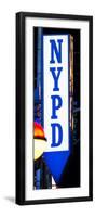 Nypd Police Dept Sign, Times Square, Manhattan, New York City, USA-Philippe Hugonnard-Framed Photographic Print