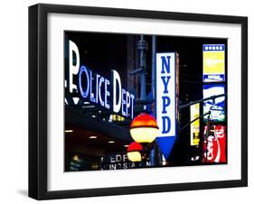 Nypd Police Dept, Times Square, Manhattan, New York City, USA-Philippe Hugonnard-Framed Premium Photographic Print