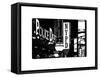 Nypd Police Dept, Times Square, Manhattan, NYCa with White Frame, Full Size Photography Vintage-Philippe Hugonnard-Framed Stretched Canvas