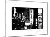 Nypd Police Dept, Times Square, Manhattan, NYCa with White Frame, Full Size Photography Vintage-Philippe Hugonnard-Mounted Art Print