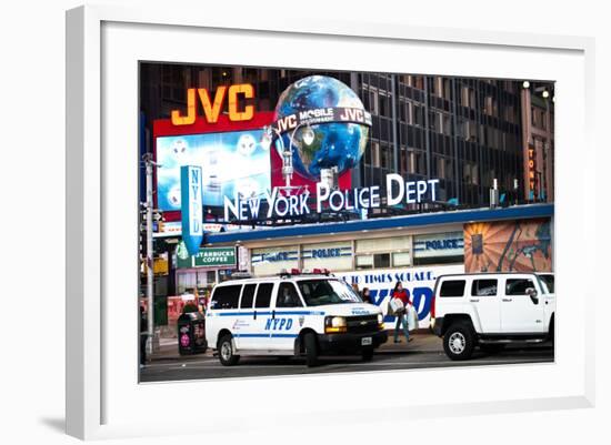 NYPD - Times square - New York City - United States-Philippe Hugonnard-Framed Photographic Print