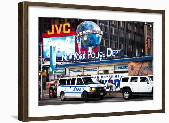 NYPD - Times square - New York City - United States-Philippe Hugonnard-Framed Photographic Print